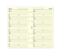 Filofax adresses Coton Crème, Personal Taille, 20 feuilles (B130253)