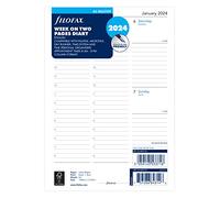 Filofax Agenda 2024 2024 blanc A5 - Semaine sur 2 pages - Format A5