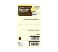Filofax Agenda 2024 personnel semainier par page 5 langues Crème coton