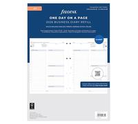 Filofax Agenda 2026 jour par page 26-68719 avec rendez-vous en 5 langues Format A4