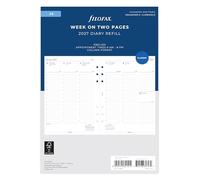 Filofax Agenda 2027 27-68521 A5 - Semaine sur deux pages - Format colonne anglaise