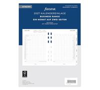 Filofax Agenda A5 Multi 1 mois sur 2 pages avec onglets en allemand 2027