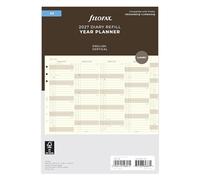 Filofax Agenda annuel vertical 2027 A5 coton crème