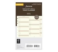 Filofax Agenda annuel vertical personnel 2028 coton crème - 28-68408