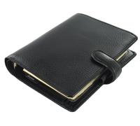 Filofax agenda cuir Finsbury Pocket in noir
