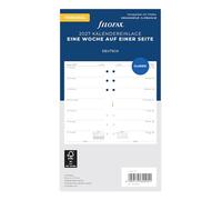 Filofax Agenda personnel 1 semaine sur 1 page en allemand 2027
