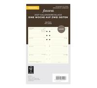 Filofax Agenda personnel 1 semaine sur 2 pages coton crème allemand 2027