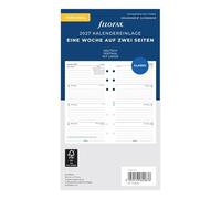 Filofax Agenda personnel 1 semaine sur 2 pages verticalement allemand 2027