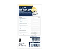Filofax Agenda personnel 2024 semainier avec notes, 5 langues, blanc