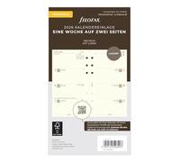 Filofax Agenda personnel 2026, 1 semaine sur 2 pages, en coton crème, (allemand)