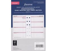 Filofax Agenda Pocket Professional 1 semaine sur 2 pages en allemand 2027