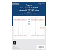 Filofax Agenda professionnel A5 1 semaine sur 2 pages en allemand 2027