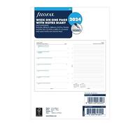 Filofax Agenda semainier 2024 au format A5 avec notes