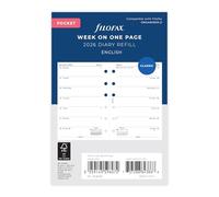 Filofax Agenda semainier de poche 2026 en anglais 26-68226