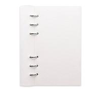 Filofax B023634 Carnet de notes classique rechargeable Blanc 17 x 9,5 cm Ligné, pages unies et quadrillées, planificateur non daté, calendrier annuel, mensuel et hebdomadaire