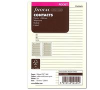 Filofax Bloc-notes de poche Nom/adresse/email/téléphone fixe/fax/téléphone portable Crème (Import Royaume Uni)