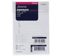 Filofax Bloc-notes de poche Nom/adresse/téléphone (Import Royaume Uni) - 81 x 120 mm - 20 pages - Blanc