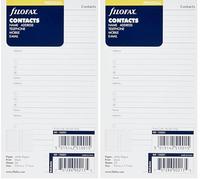 Filofax Bloc-notes Nom/adresse/email/téléphone fixe/fax/téléphone portable (Import Royaume Uni) (Lot de 2)