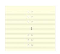 Filofax Bloc-notes petit format Feuilles lignées Crème (Import Royaume Uni)