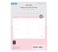 Filofax calendrier Confetti Week to view Illustrated Diary Refill Pack A5 2027