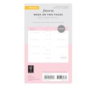 Filofax calendrier Confetti Week to view Illustrated Diary Refill Pack Personal 2027