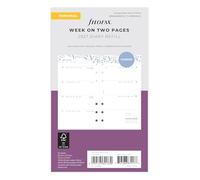 Filofax calendrier Garden Week to view Illustrated Diary Refill Pack Personal 2027