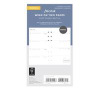 Filofax calendrier Minimal Week to view Diary Refill Pack Personal 2027