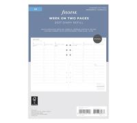 Filofax calendrier Minimal Week to view Vertical A5 with appointments 2027