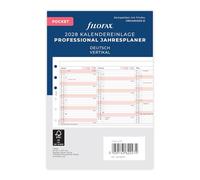 Filofax Calendrier Pocket Professional, planificateur annuel allemand 2028