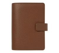 Filofax Camden Organizer C022405-27 Agenda semainier 2027 en cuir végétalien grainé avec six anneaux, format personnel, moka