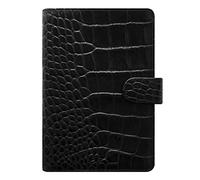 Filofax classique Croc personnel Ebony Noir 23mm Classeur A6 veau 026072
