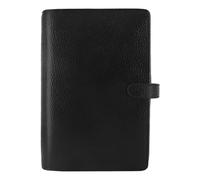 Filofax Finsbury Organiseur format personnel Noir - Cuir grainé traditionnel, six anneaux, semainier, multilingue, 2027 (C025302-27)