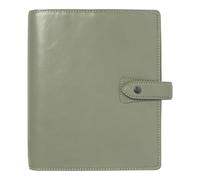 Filofax Malden C022396-27 Agenda semainier en cuir de buffle pleine fleur, format A5, vétiver, 6 anneaux, crème de coton