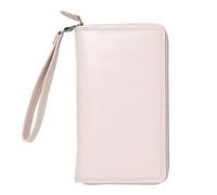 Filofax Malden C022631-27 Organiseur à fermeture éclair, taille compacte, rose - Tactile, cuir de buffle pleine fleur, six anneaux, coton crème, agenda 2 semaines, multilingue
