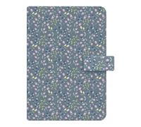 Filofax Meadow Organizer C021701-27 Agenda semainier 2027 à 6 anneaux Bleu Aspect cuir lisse Multilingue