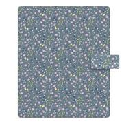 Filofax Meadow Organizer, format A5, bleu, lisse, aspect cuir, six anneaux, semainier, multilingue, 2027 (C021700-27)