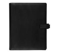 Filofax Metropol C026970-27 Agenda semainier 2027 à 6 anneaux Aspect cuir Noir