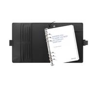Filofax Metropol Organiseur format A5, noir, aspect cuir, 6 anneaux, modulaire, semainier, multilingue, 2027 (C026968M-27)