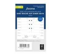 Filofax Mini 1 semaine sur 1 page (allemand) 2025