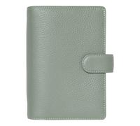 Filofax Norfolk Agenda semainier 2027 multilingue en cuir pleine fleur souple à six anneaux Format personnel Sauge