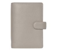 Filofax Norfolk Organiseur format personnel Taupe - Cuir pleine fleur souple, six anneaux, semainier, multilingue, 2027 (C022642-27)