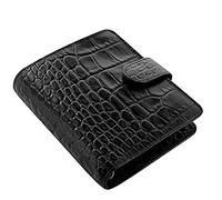 Filofax Organiseur de poche classique en ébène Motif crocodile