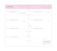 Filofax Personal Confetti Week to View Diary - 2023, White (23-68491)