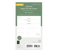 Filofax Personal Eco Agenda 2024 semainier sur deux pages avec onglets, blanc