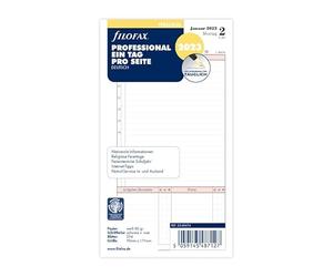 Filofax Personal Professional 1 jour sur 1 page (allemand) 2023