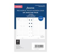 Filofax Pocket 1 jour sur une page en français 2025
