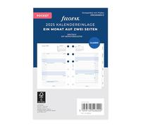 Filofax Pocket 1Mo/2S tabbed (allemand) 2025