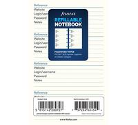 Filofax Recharge de poche rechargeable pour carnet de notes - Papier mot de passe blanc