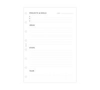 Filofax Recharge rechargeable pour carnet A5 Project Management, 152032