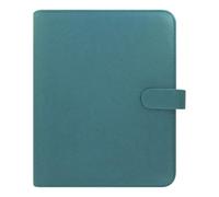 Filofax Saffiano C022532-27 Agenda semainier 2027 format A5, aigue-marine, aspect cuir, six anneaux, multilingue
